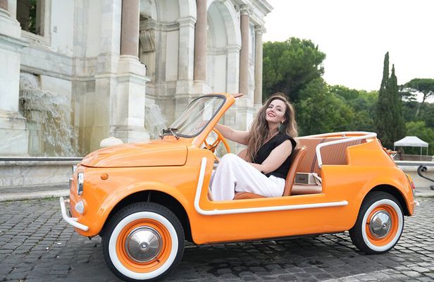 Cabriolet Vintage Fiat 500 City tour with Photoshoot