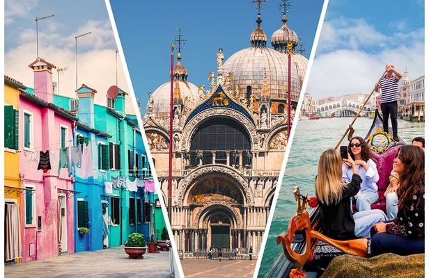 St Mark's, Doge's Palace, with Murano and Burano & Gondola Ride