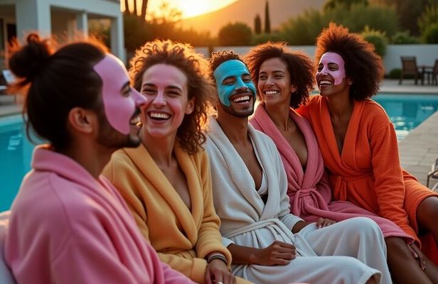  Poolside Glow & Spa Party at Your Villa (Group Event)