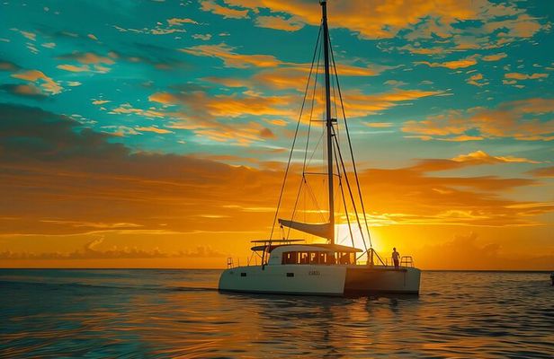Costa Rica Catamaran Private Sunset Tour with Drinks