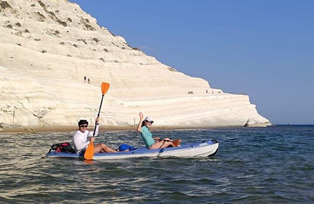 SCALA DEI TURCHI by Kayak Adventure by the Sea and snorkeling
