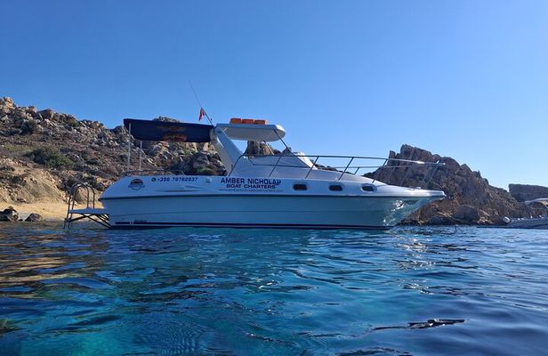 Boat Charters Blue lagoon, Crystal Lagoon, Comino, Malta 4hr trip