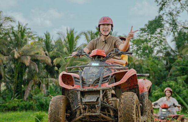 BALI ATV Kuber Through Historic Tunnel and Scenic Waterfalls
