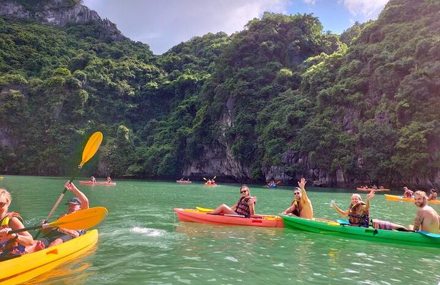Ha Long Bay Day Cruise from Hanoi with Kayaking, Swimming & Lunch