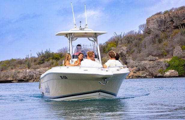 Private Luxury 28ft Boat Trip Coastline Trip Curacao