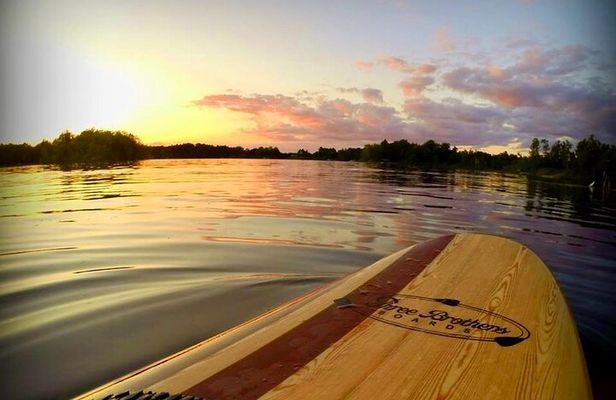 Sunset and Fireworks River Paddle Cruise