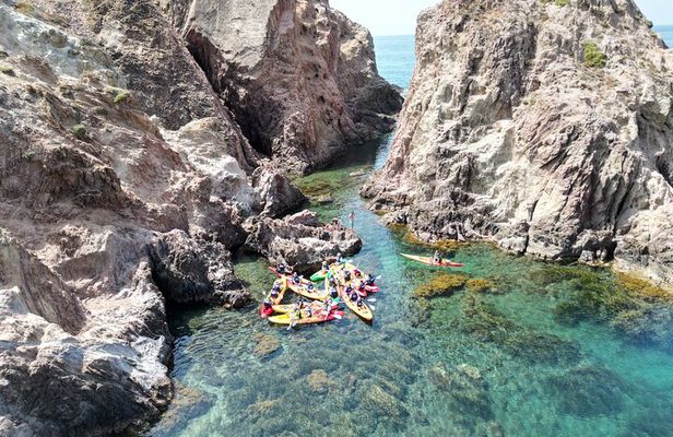 Cabo de Gata: Tour en kayak y snorkel full face + fotos incluidas