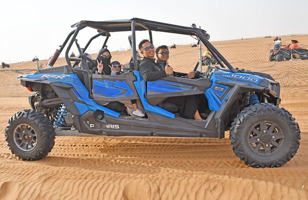 Dubai Evening Buggy Dunes Safari with Sandboarding and Camel Ride