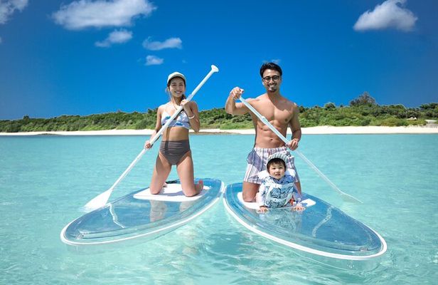 Cheap Miyakojima (Clear SUP & Sea Turtle Snorkel) No extra charge | Full refund guarantee | Free rentals and photos | 1 year old - OK!
