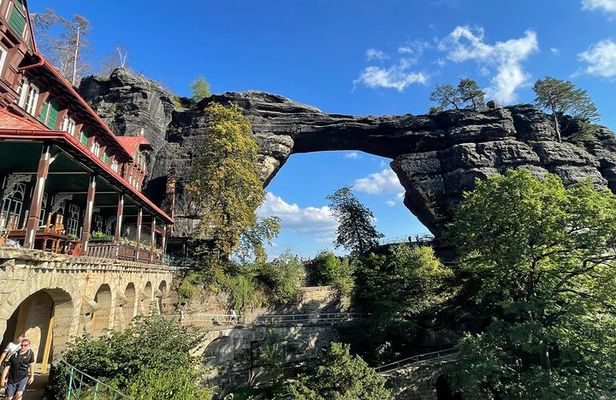 Bastei Bridge & Narnia Sites of Bohemian Switzerland from Prague