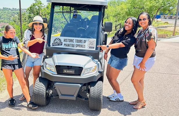 Happy Hour Tour Manitou Springs on E-golf cart