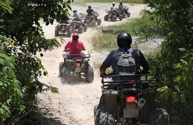 Atv Adventour : Cenote Jade Cavern, Transportation & Tequila
