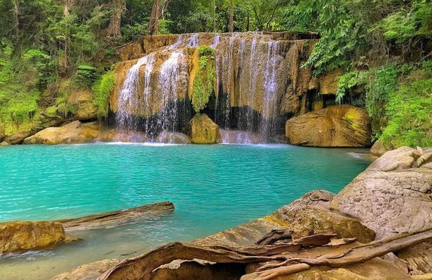 Kanchanaburi Day Trip: WWII Death Railway & Erawan Falls