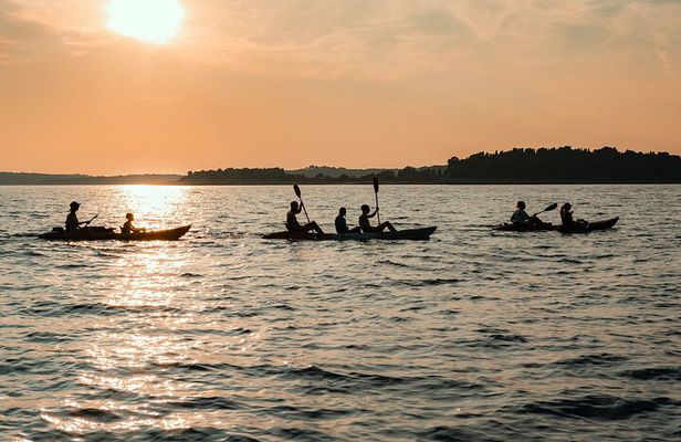 Pula: Hidden Coast Kayak Tour with Snorkeling & Cliff Jumping