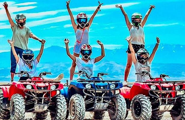 Marrakech: Agafay Desert Quad Biking & Camel RIDE & Dinner & Show