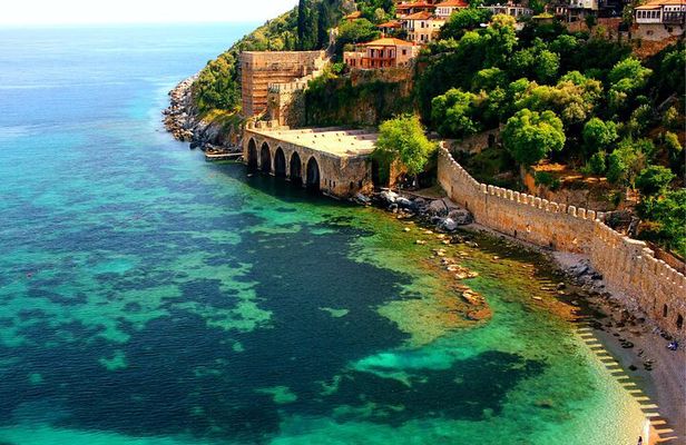 Alanya City Tour with Cable Car & Dimçay Boat Tour–From Side