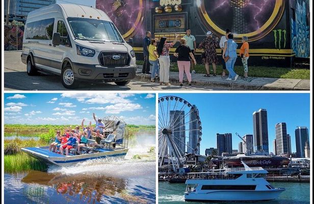 Miami Triple combo: City, Boat and Everglades tour (2 days)