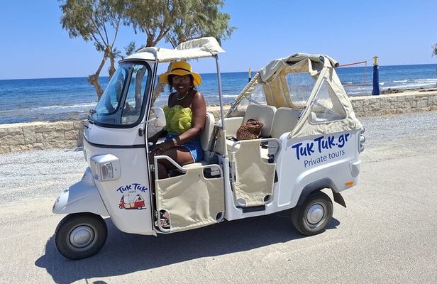 7 Villages Tuk Tuk Tour in Crete with Free Time in Sissi