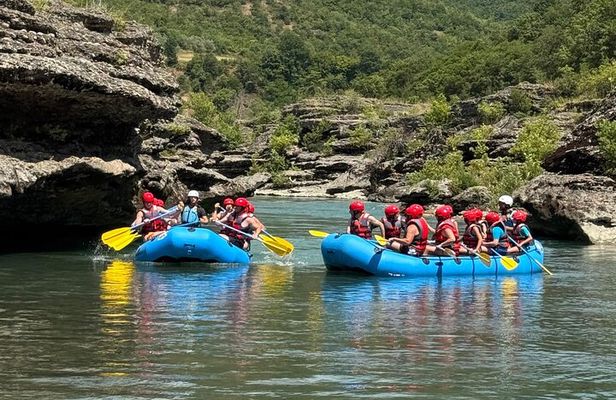 Vjosa River National Park Guided Rafting Tour in Permet