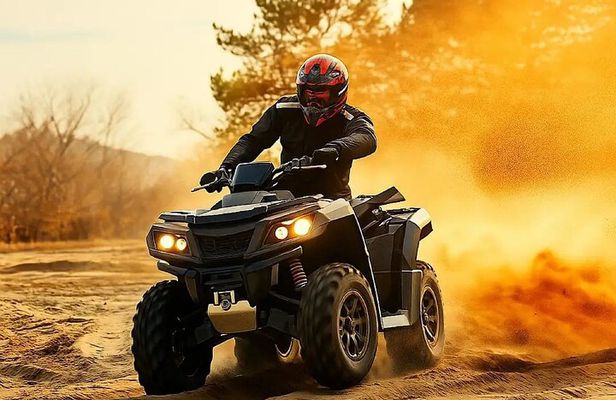 Marrakech: Desert agafay Quad Bike, Camel Ride & Fire Show Dinne