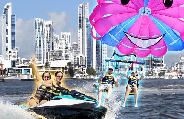 Parasailing and Jet Ski Activity for Two