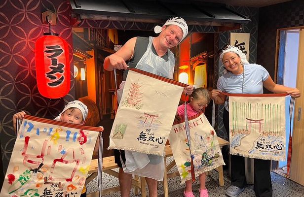 Kyoto Ramen Apron Painting and Michelin Cooking Class