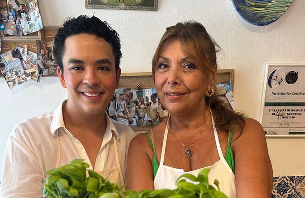 pesto cooking class express basil DOP genoa