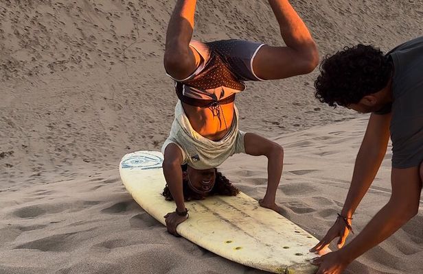 Sunset on the Dunes and Sandboarding
