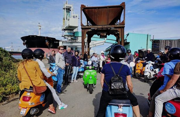Private Antwerp City and Port Vespa Tour with an Expert Guide