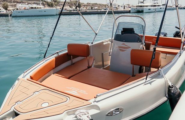 Santorini License Free Luxury Boat Rental