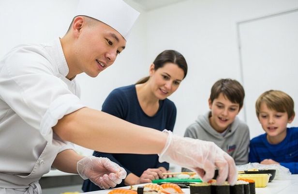 Interactive Sushi Making with Sake Ceremony