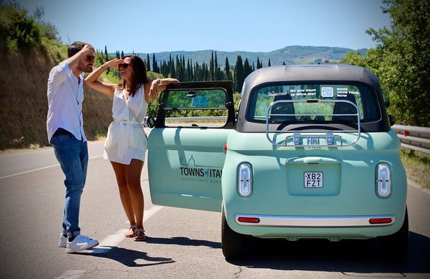 Original Fiat Topolino E-Car Tour in Chianti with Lunch & Tasting