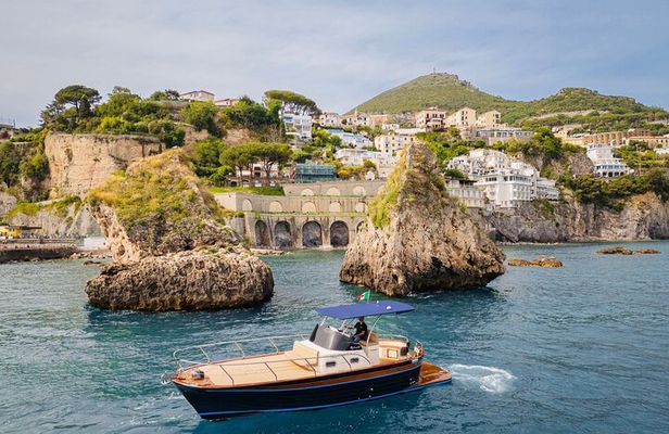 Amalfi Coast Boat Tour from Naples or Salerno with Swimming Stops