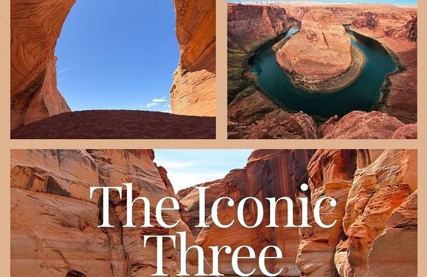 Iconic 3:Horseshoe Bend,Antelope Canyon & Insta-Famous Shell Cave