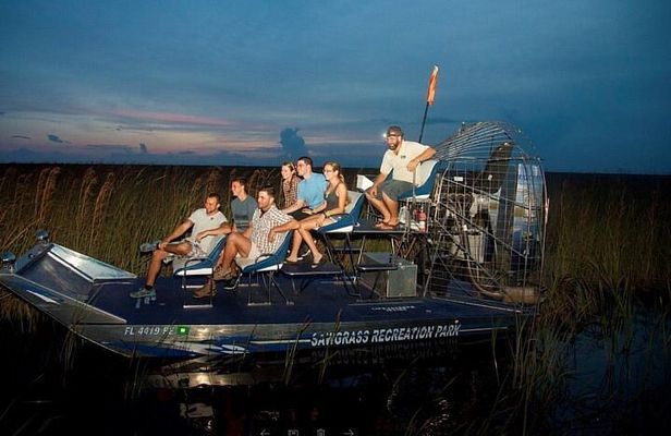From Miami: Everglades at Night with Airboat and Alligators Tour