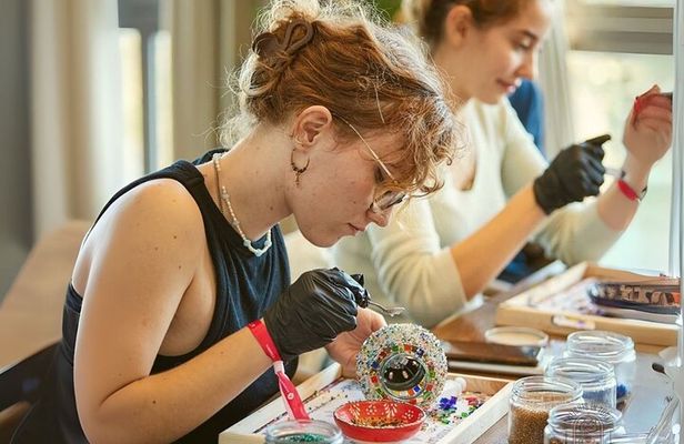Traditional Turkish Mosaic Lamp Making Workshop in Marmaris