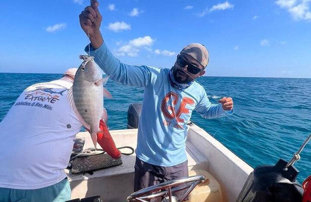 Holbox Fishing Snorkeling in Cabo Catoche with Ceviche