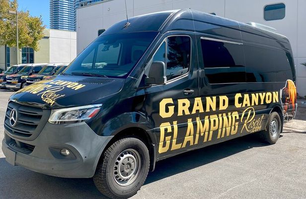 Grand Canyon Glamping & Helicopter Tour by Luxury Car