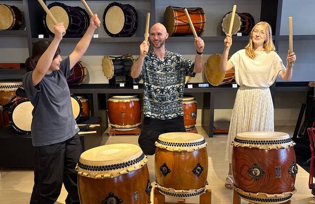 Tokyo Asakusa Taiko Drumming Experience and Festival Tour