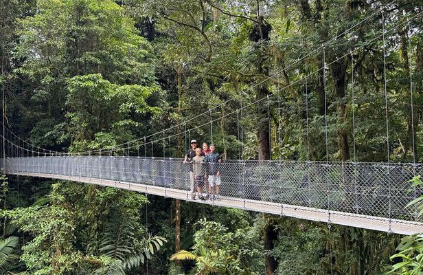 Combo Hanging Bridges Volcano Hike Swimming Hole and Hot Springs
