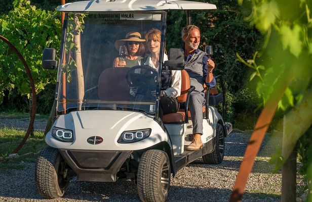 Tuscan vineyard golf cart tour with wine tasting and lunch