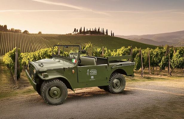 Classic: Tuscan Vineyard Old Jeep Tour, Wine Tasting & Lunch