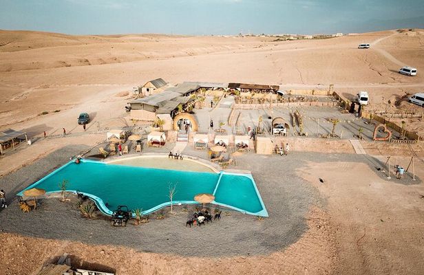 Marrakech Sunset Dinner in the Agafay Desert with Show and Pool