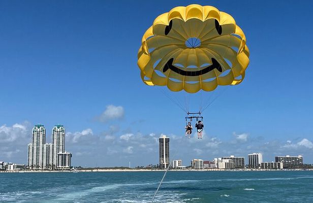 Bay & Ocean Parasailing over the Gulf of Mexico South Padre Isl.