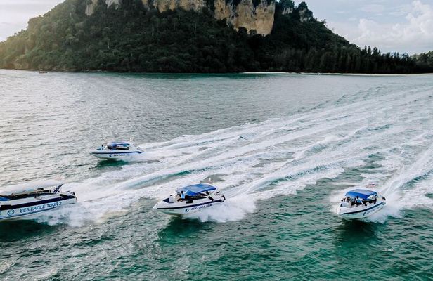 Early Bird Phi Phi 4 Islands by Speedboat 2 Trips in 1 Day