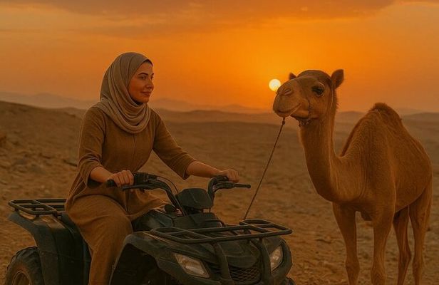 Agafay Desert Quad and Camel Rides with Dinner Show