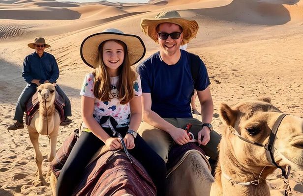 Arabian Nights Dubai Red Dunes 4x4 Pick and Drop Camel Dinner