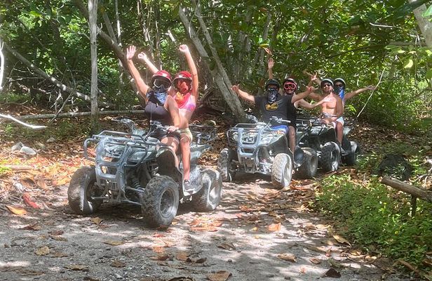 Atv Adventour : Cenote Jade Cavern, Transportation & Tequila