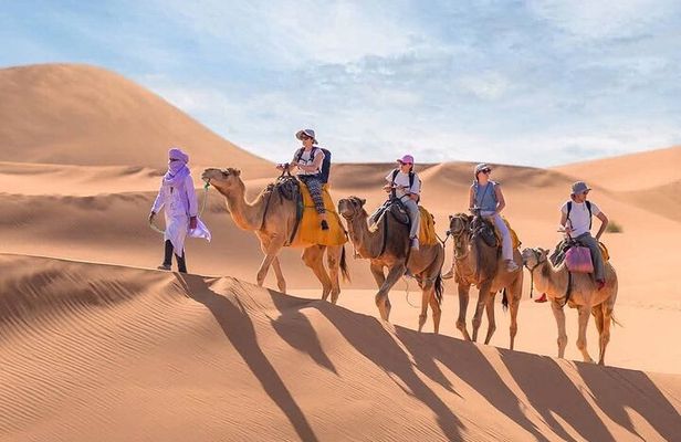 Merzouga Camel Ride Overnight stay in Desert Luxury Camp 