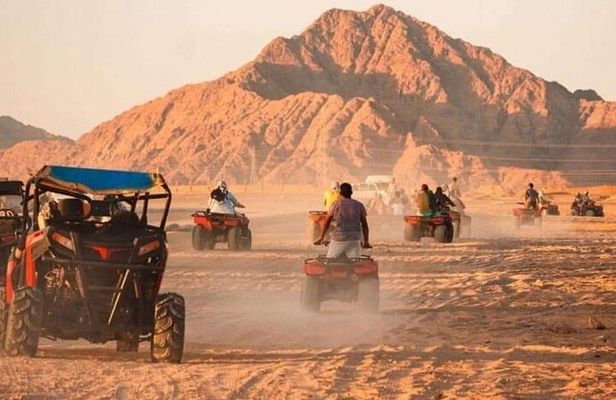 Hurghada Desert Safari by Jeep, Quad & Camel with Dinner & Show